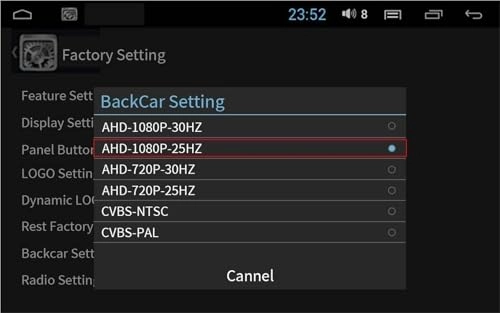 Rear View Camera Fisheye - Night vision Wired 1080P