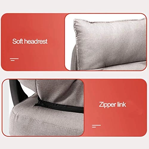 Reclining Chair - Fabric Cotton Black