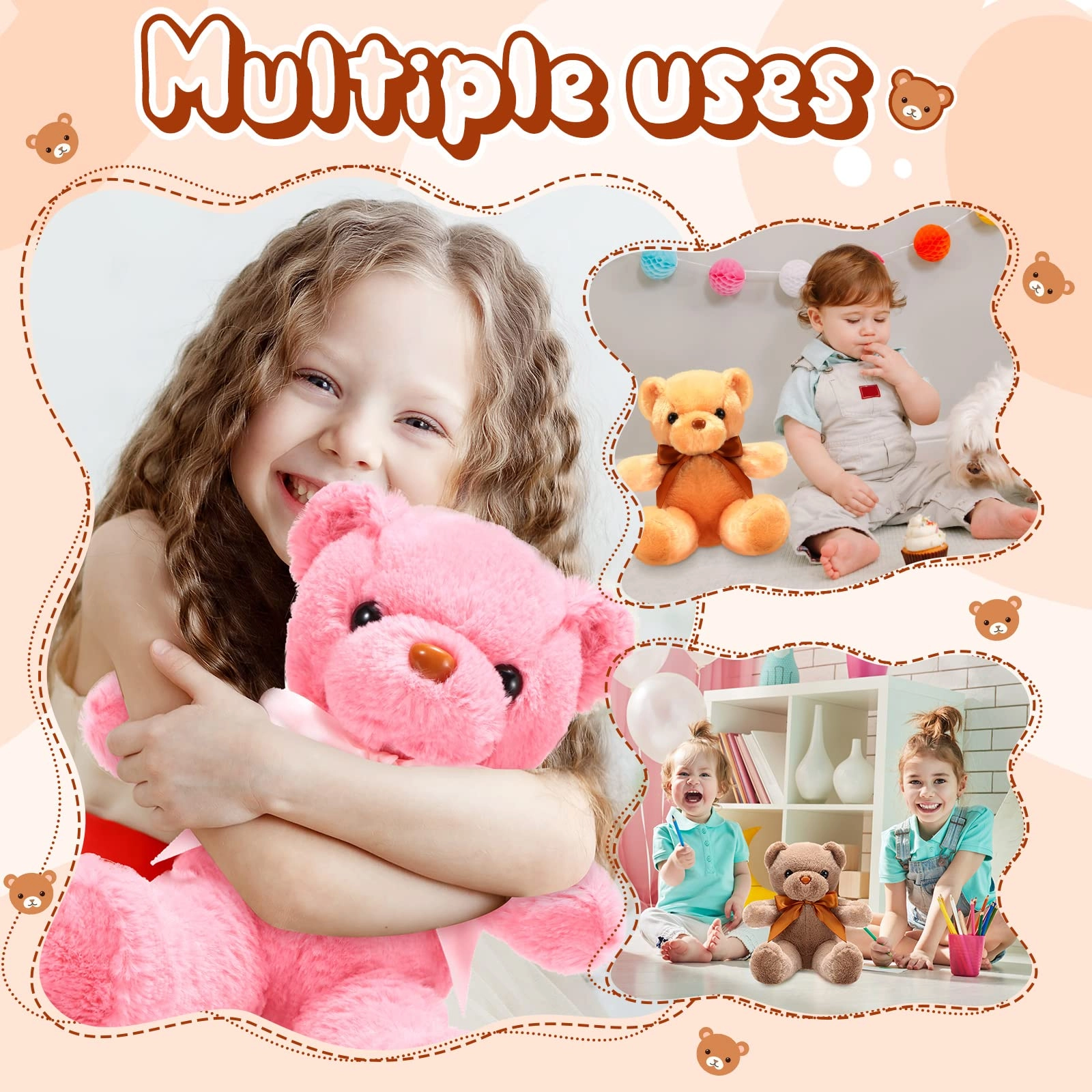 Teddy Bears - 10 Pcs 12 Inch