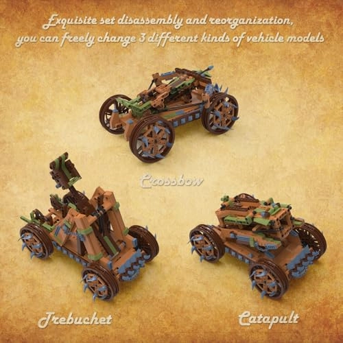 Medieval Catapult (30001) - 3 in 1 Ancient Retro Vehicle Kit