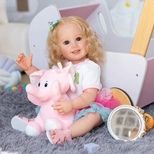 Reborn Baby Doll - 55 cm Silicone Blue Eyes