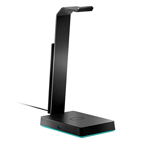 Headset Stand for Headphones - Qi Wireless Charging USB 3.0 7.1 Surround Sound