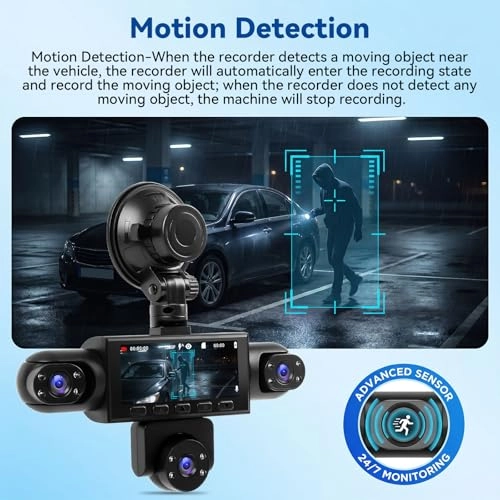 5-Camera Dash Cam - 1080P 30FPS