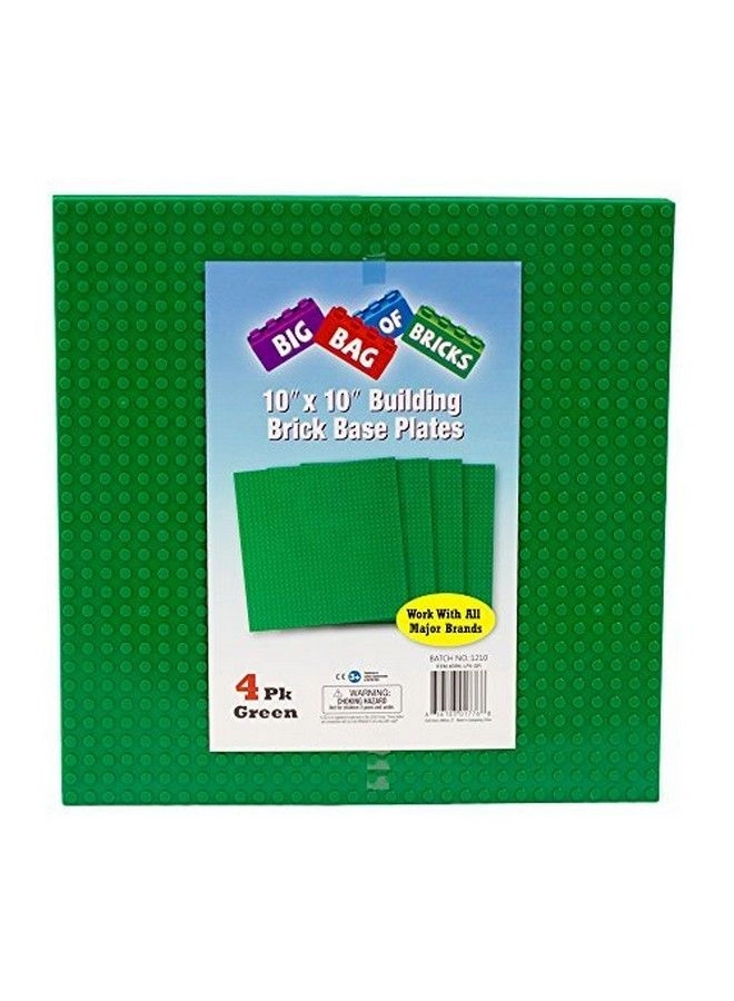 Brick Building Base Plates - 4 pcs