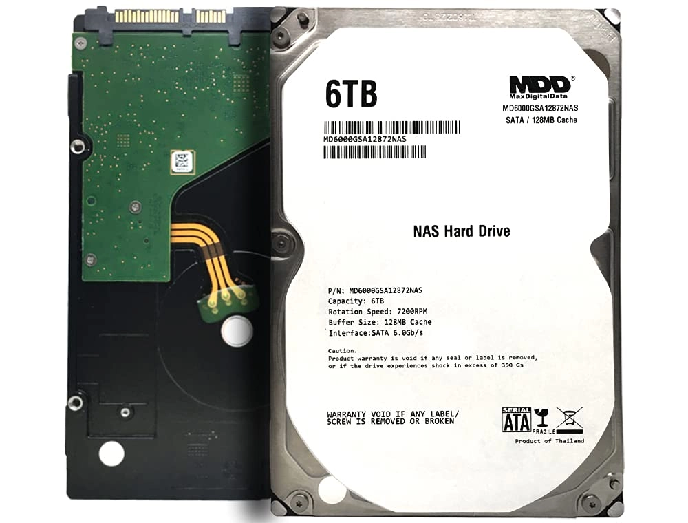 MDD MAXDIGITALDATA MD6000GSA12872E 3.5" 7200rpm 128MB SATA 6Gb/s (MD6000GSA12872E/3YR) - 6TB