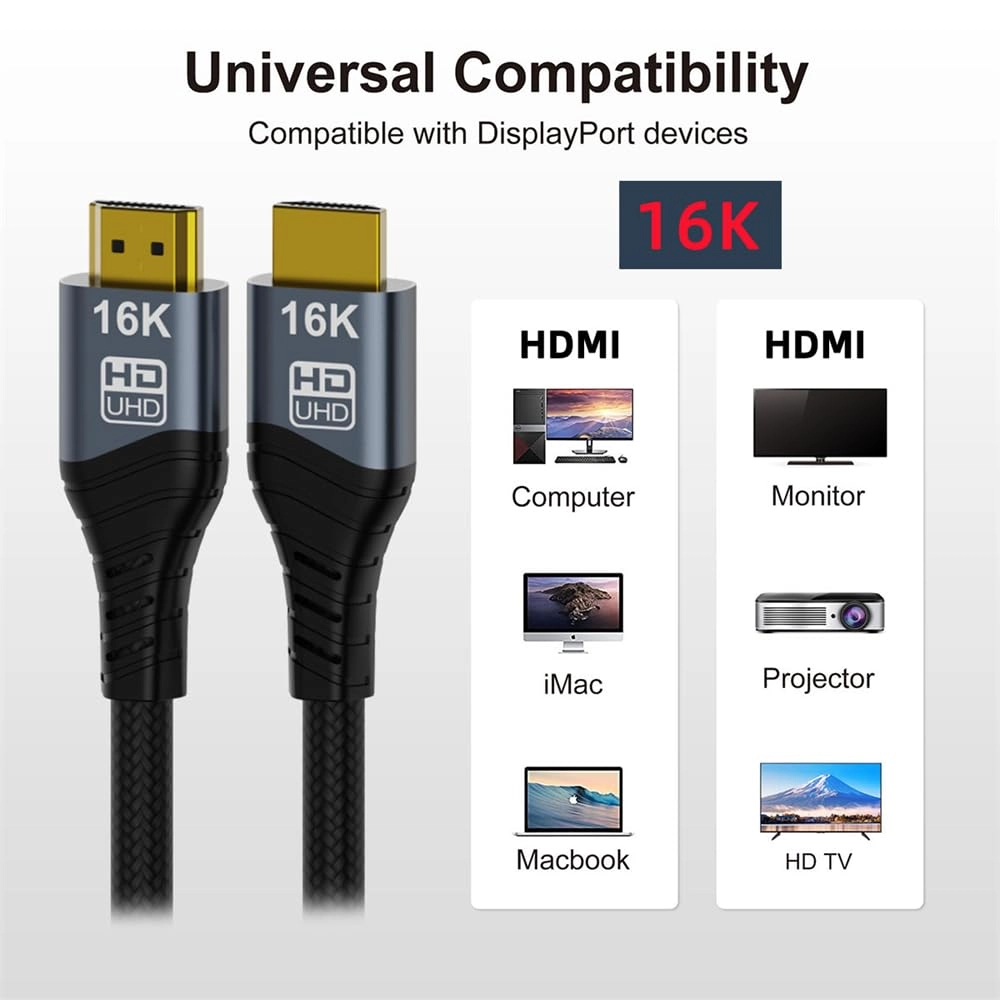 8K HDMI Cable 0.5m with Ethernet