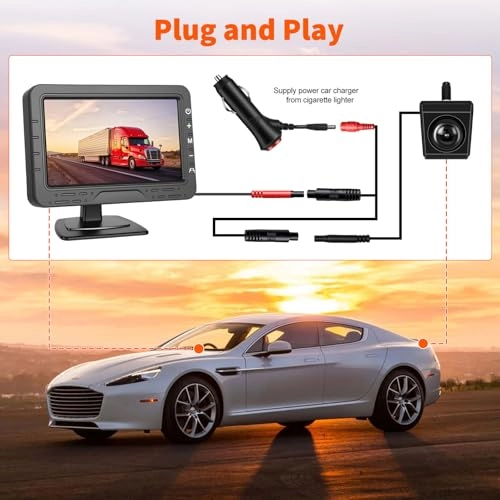 AHD Wireless Rear View Camera IPS-Monitor - Night Vision 720P