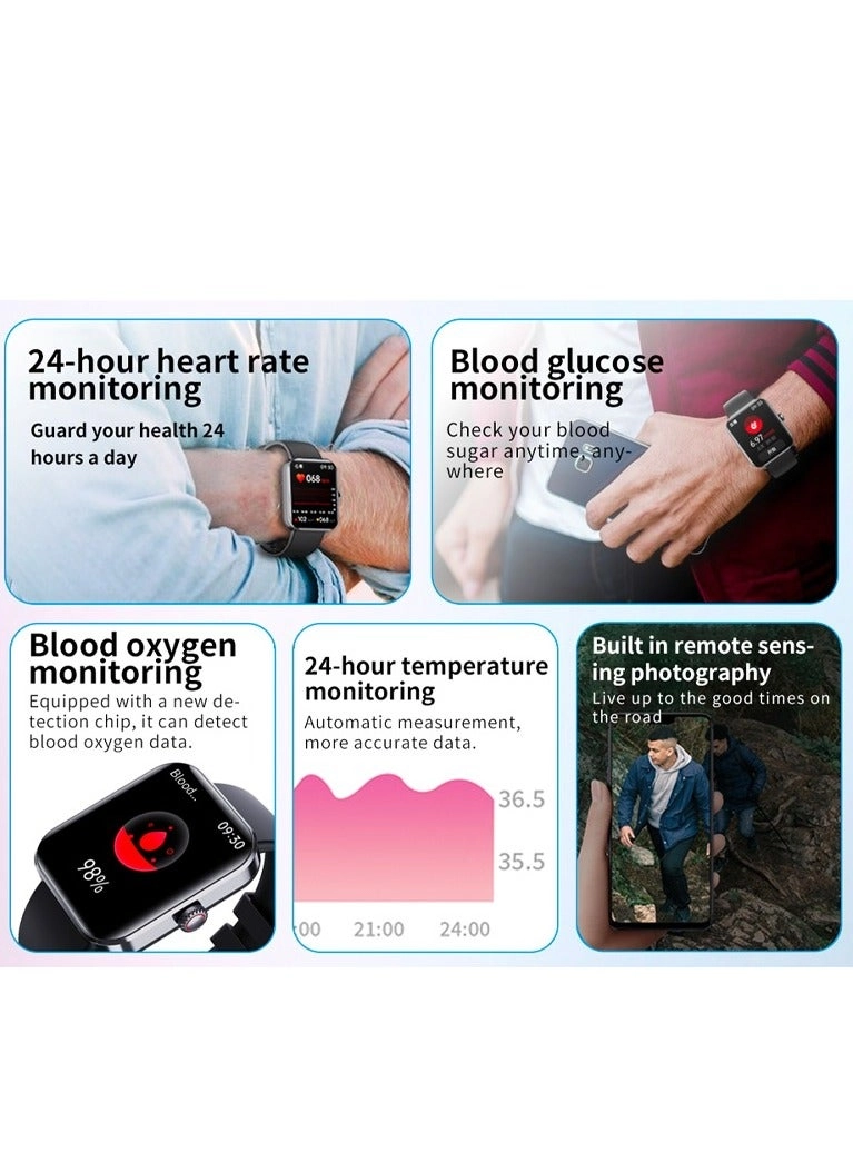 Smartwatch - Blood Glucose Blood Pressure Blood Oxygen