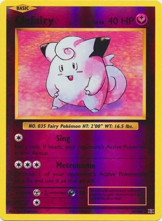 Pokémon Clefairy 63/108 - XY Evolutions
