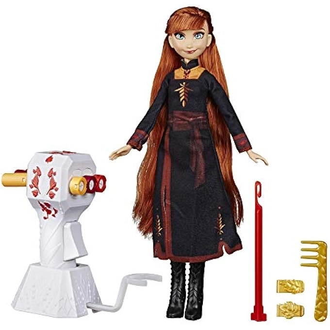 Anna Hair Play Doll - Plastic Red Hair Frozen 2 Ages 5+