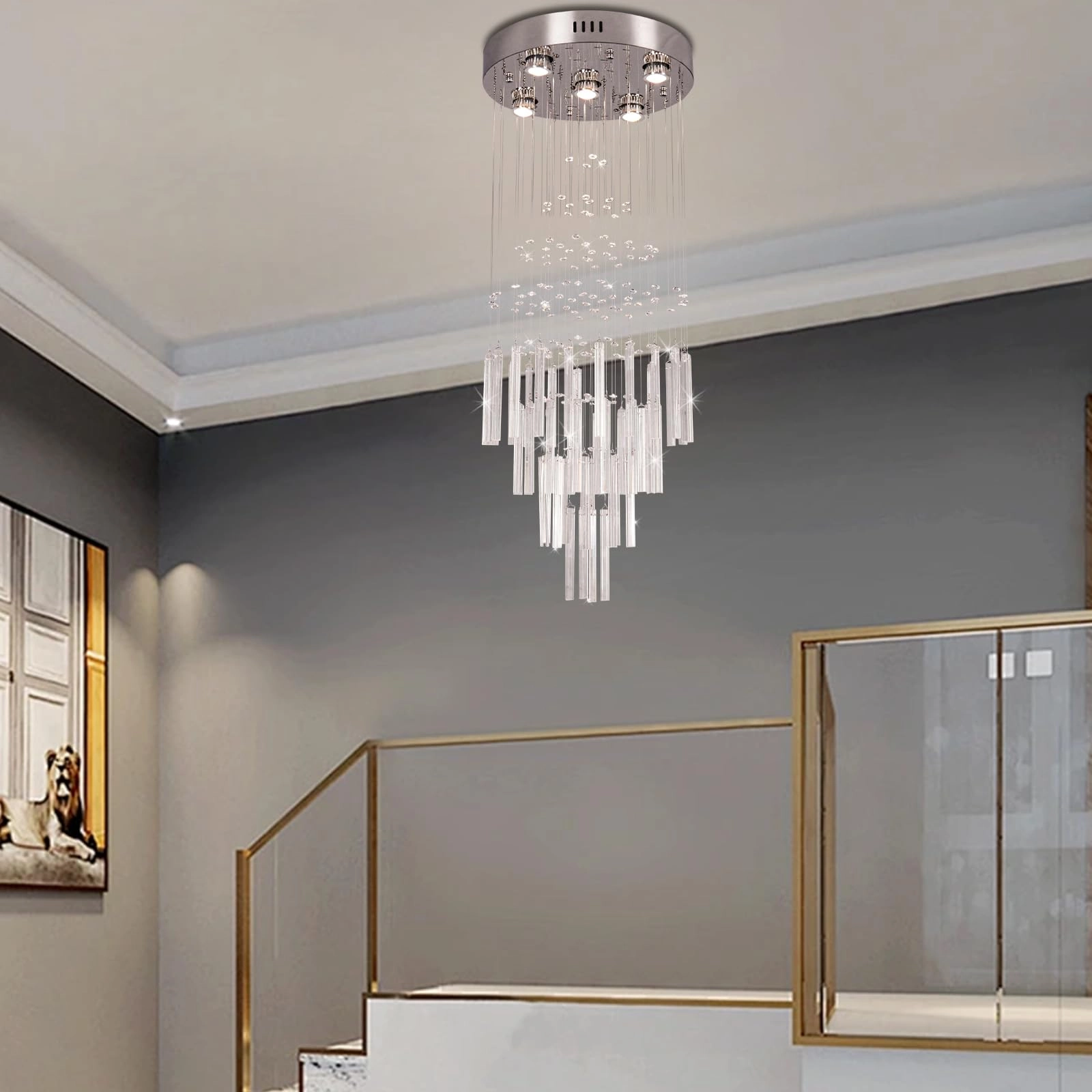 FRIXCHUR Modern Crystal Chandelier