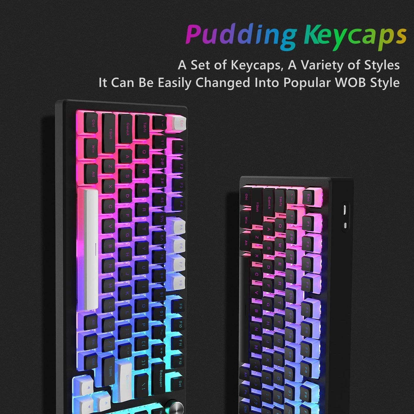 Pudding Keycaps - 165 Keys PBT