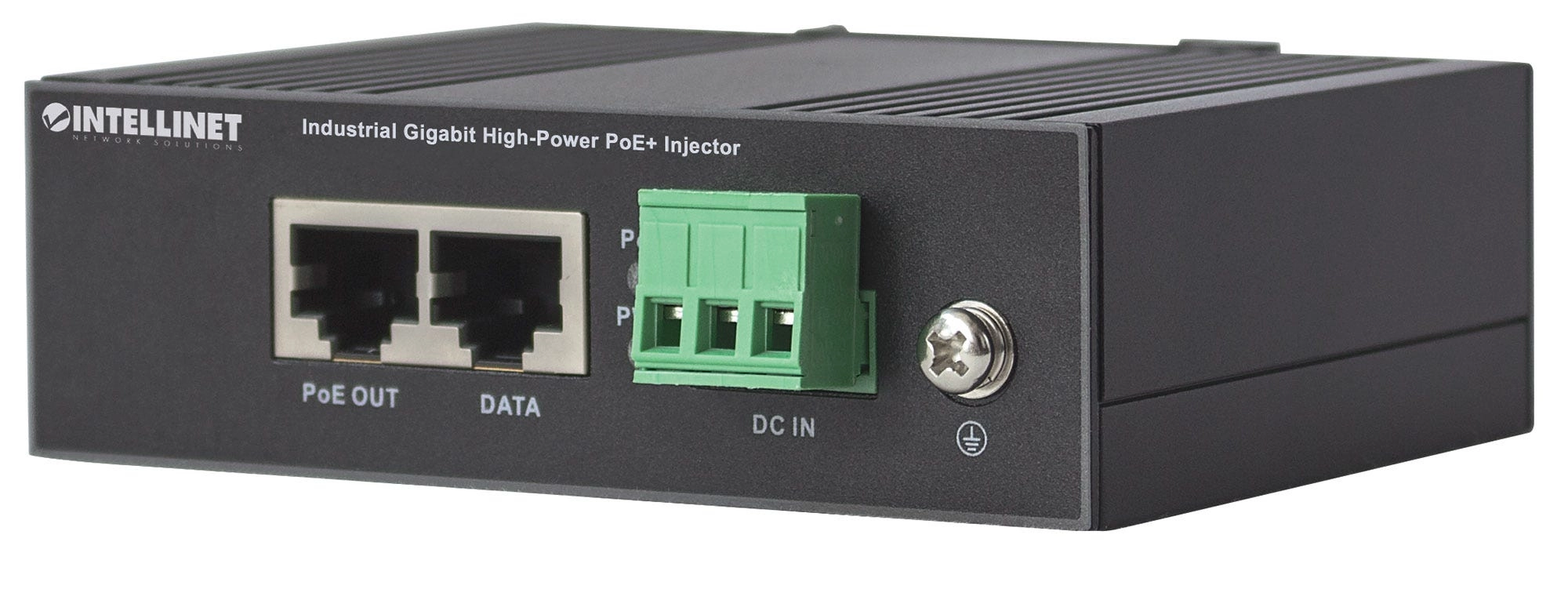 Industrial Gigabit High-Power PoE+ Injector - 45 – 56 V 30 W 1 x RJ45 IEEE 802.3af/at 10/100/1000Base-T