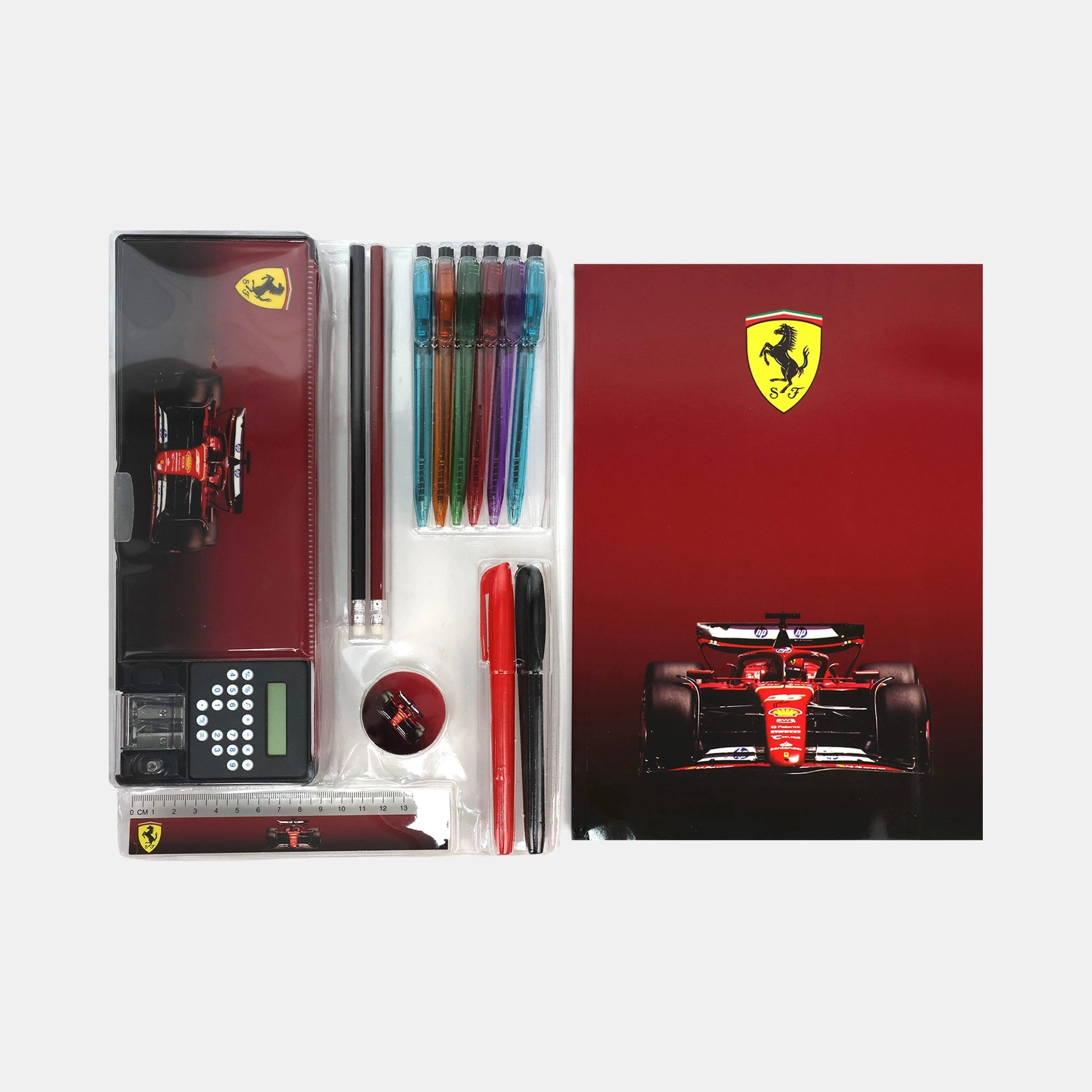 Ferrari Racing Stationery Set - 14 pieces