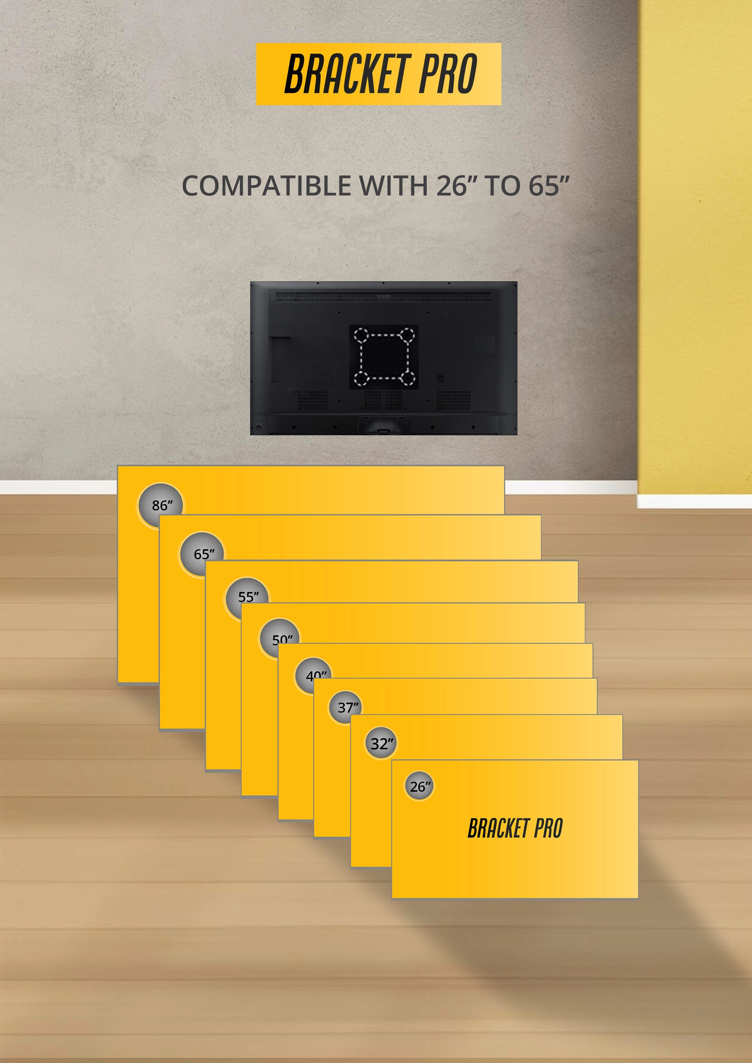 Fixed Mount - 25 kilogram 14"-43"