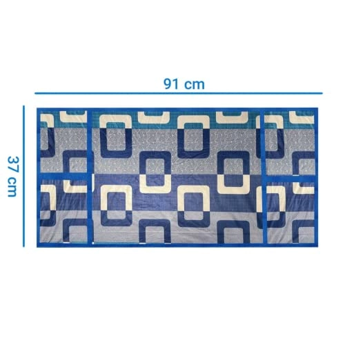 Microwave Oven Dust Proof Top Cover - Cotton 4 Utility Pockets