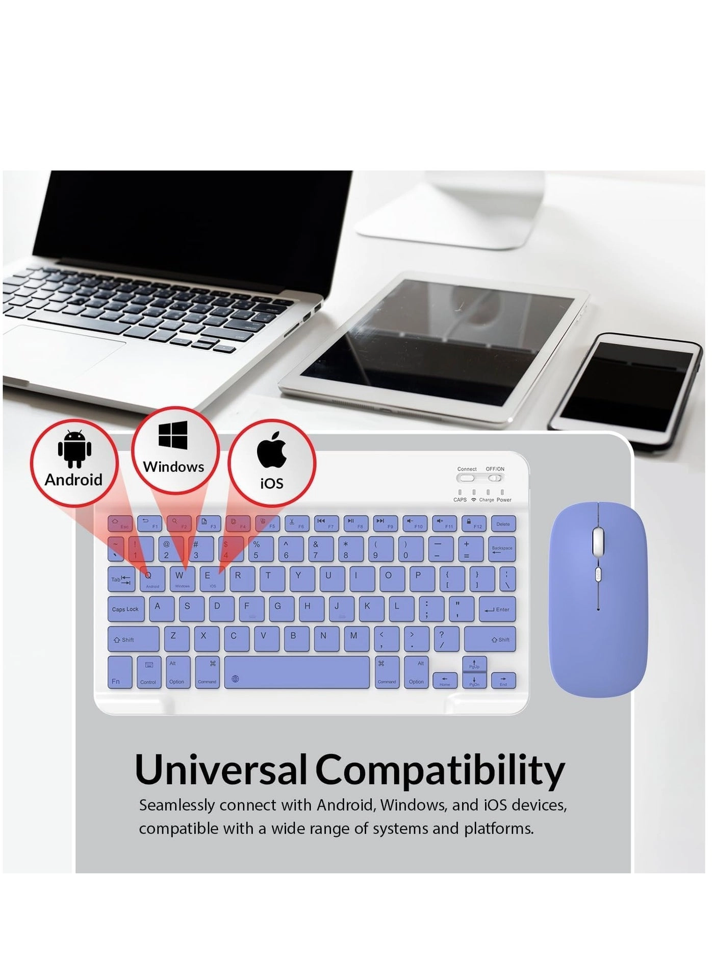 Bluetooth Keyboard and Mouse Combo