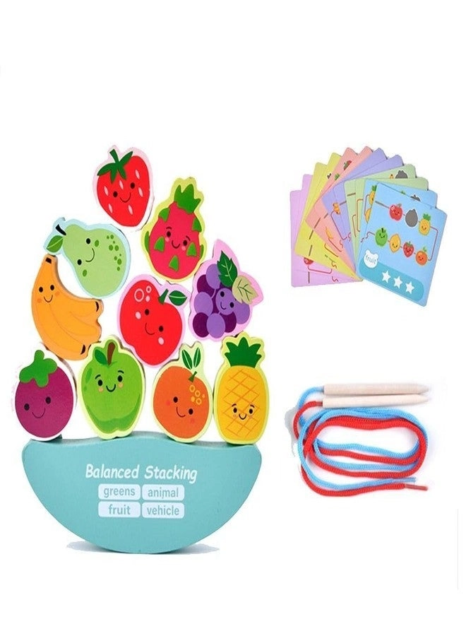 Bestie toys Fruit Puzzle Toy - Sorting Stacking Beading