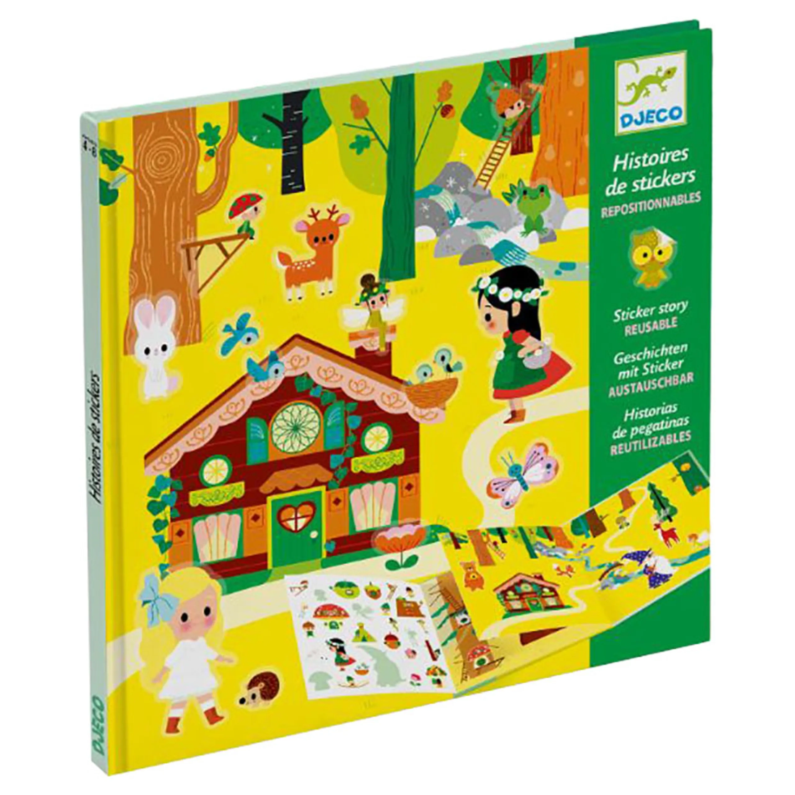 DJECO The Magical Forest Sticker Book