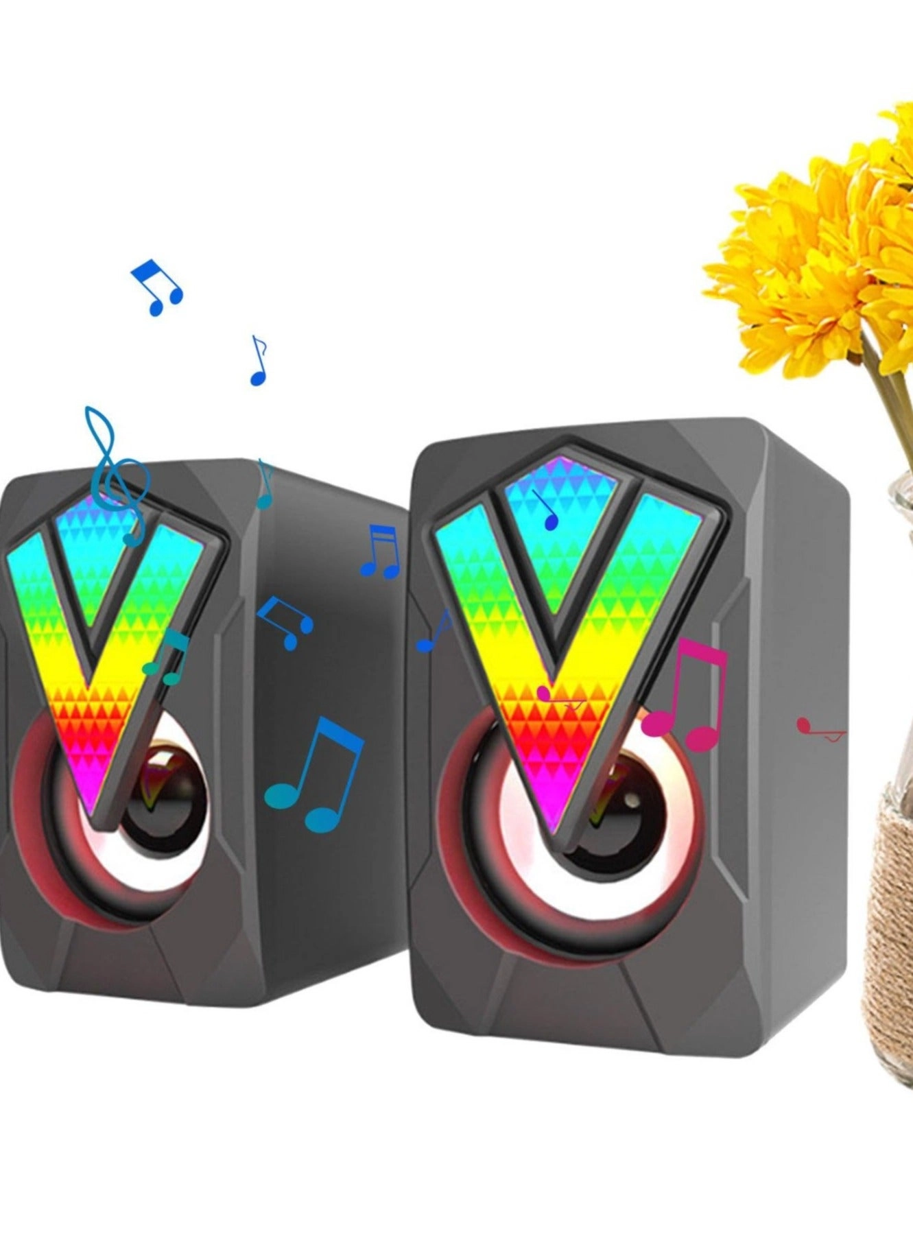 RGB PC Speakers - 2.0 channel 5W X 5W