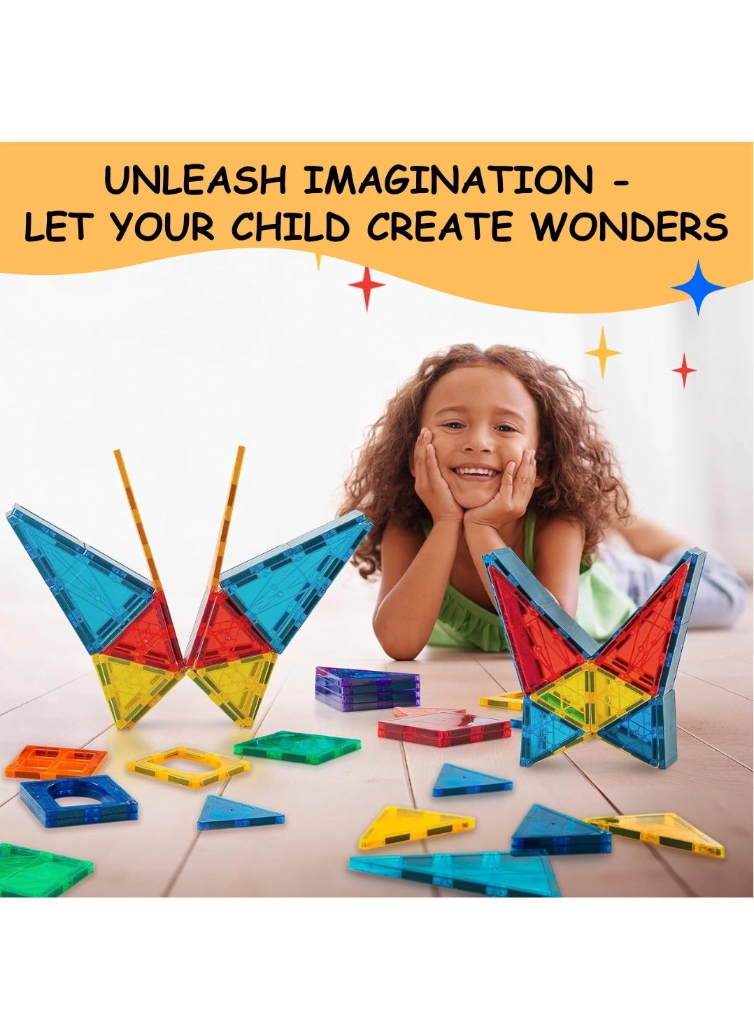 Magnetic Tiles - 122 pcs