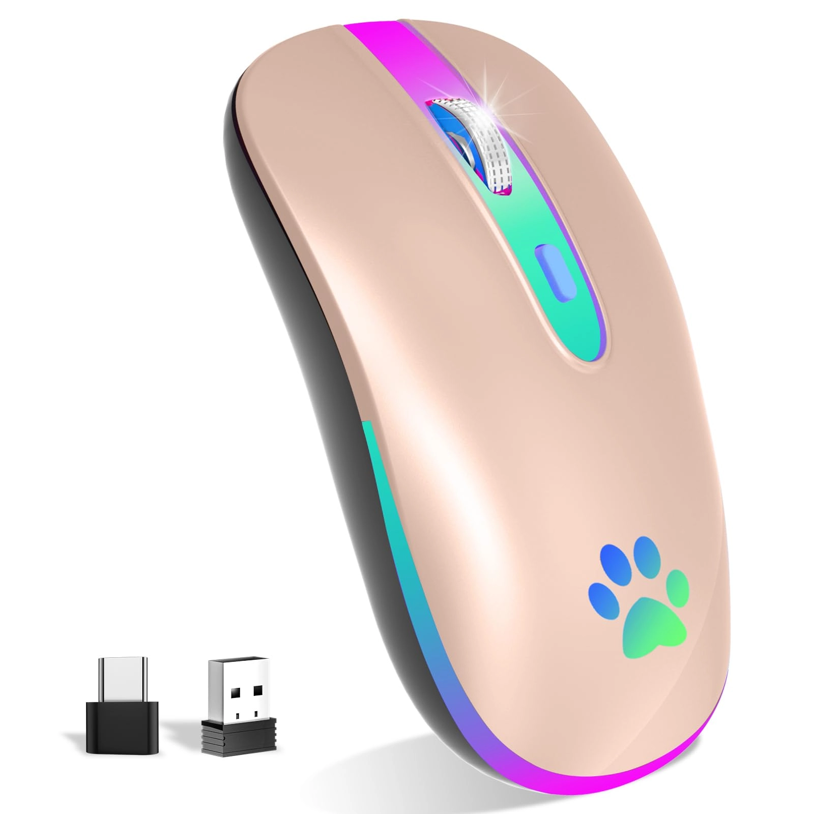 FUWANG Rechargeable Optical Mouse - Wireless