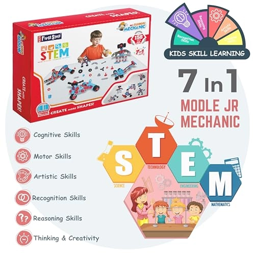 DIY Mechanic Kit Engineering - 6 months and up 158 pieces