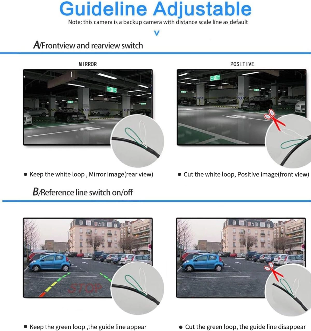 Car Rear View Camera - Night vision 1280*720 pixels