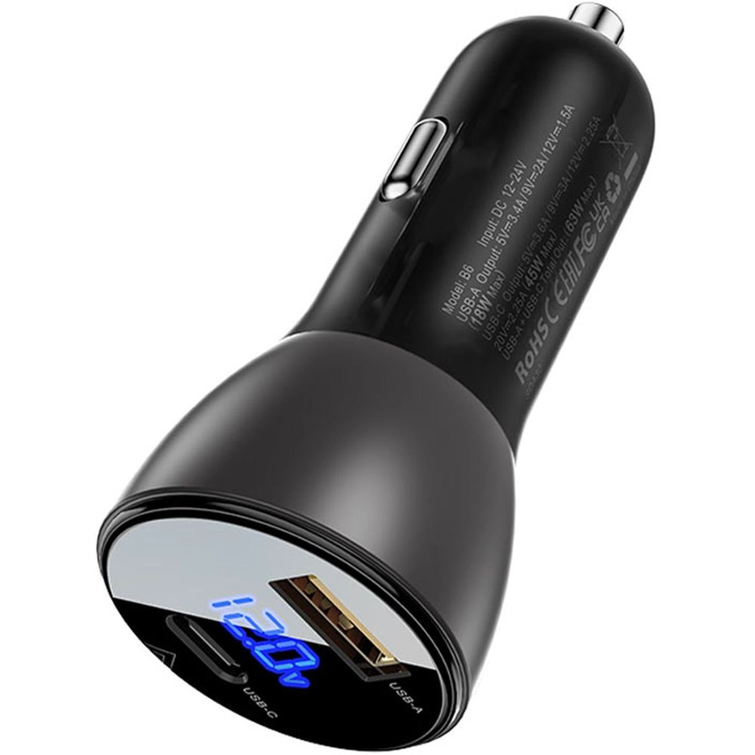 B6 - Dual Port Fast Car Charger