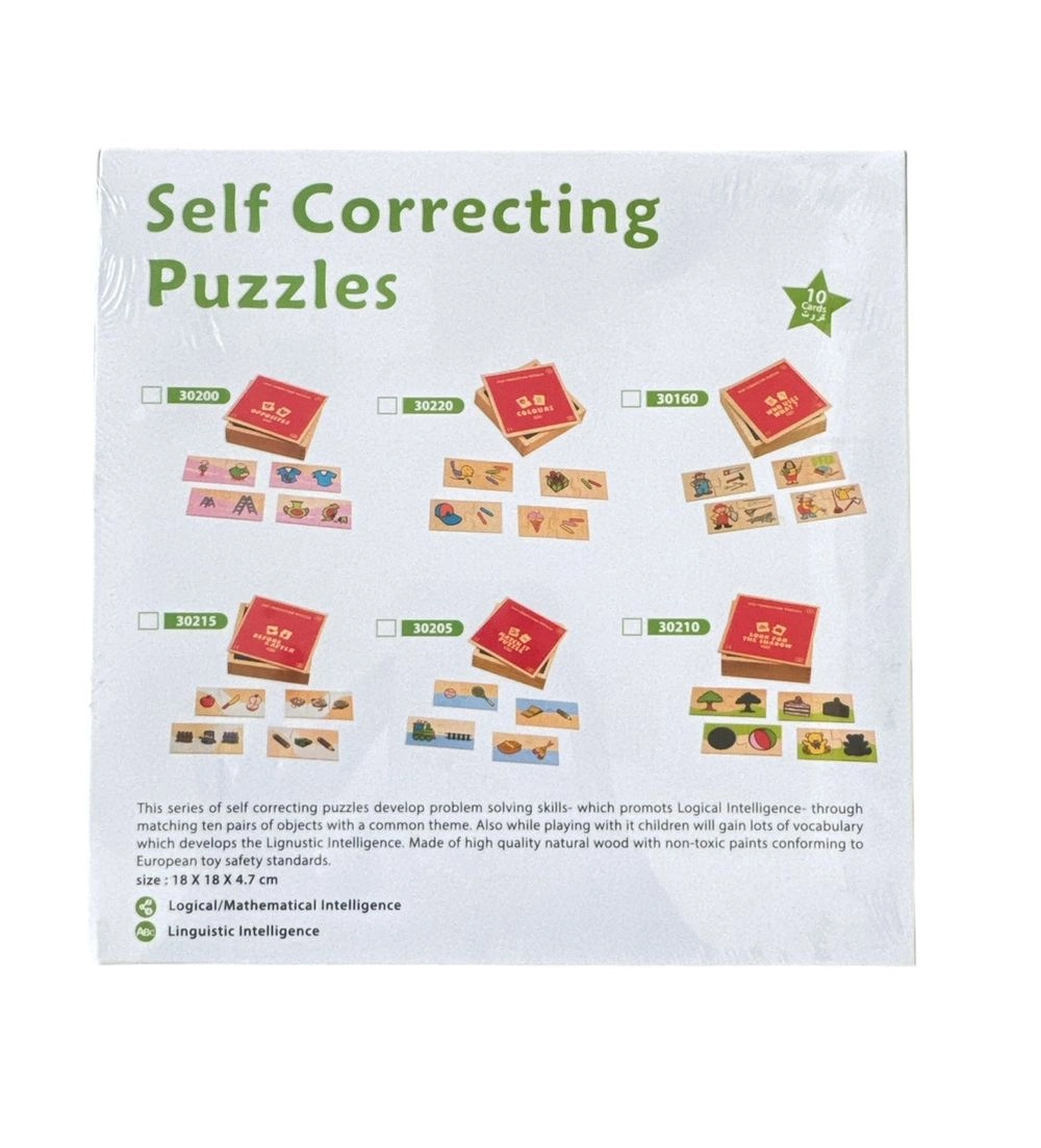 Self Correcting Puzzles - Suitable for 3 years & above