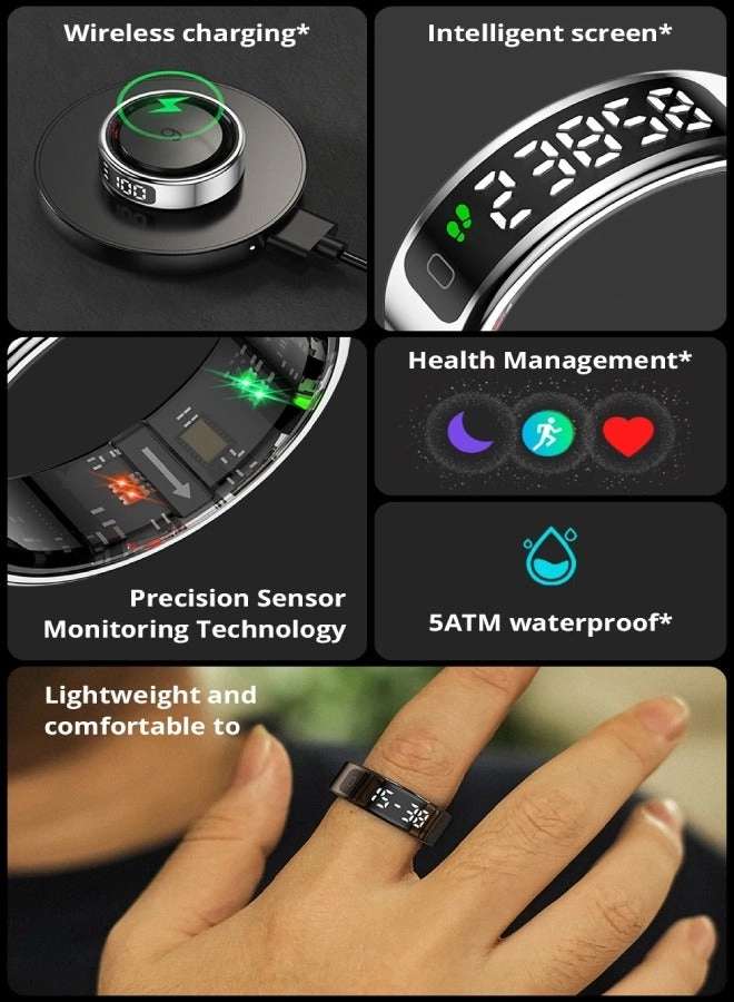 R12 - Smart Ring Wireless Charging 5ATM Waterproof