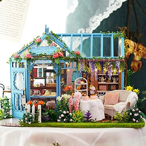 DIY Dollhouse Miniature Kit - Garden Tea House 1:24
