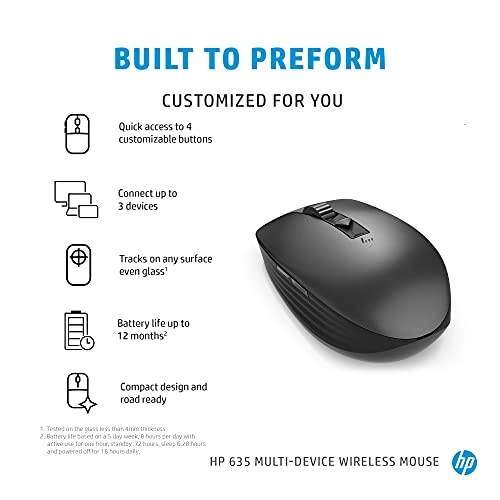 635 Multi-Device Wireless Mouse - Bluetooth Usb