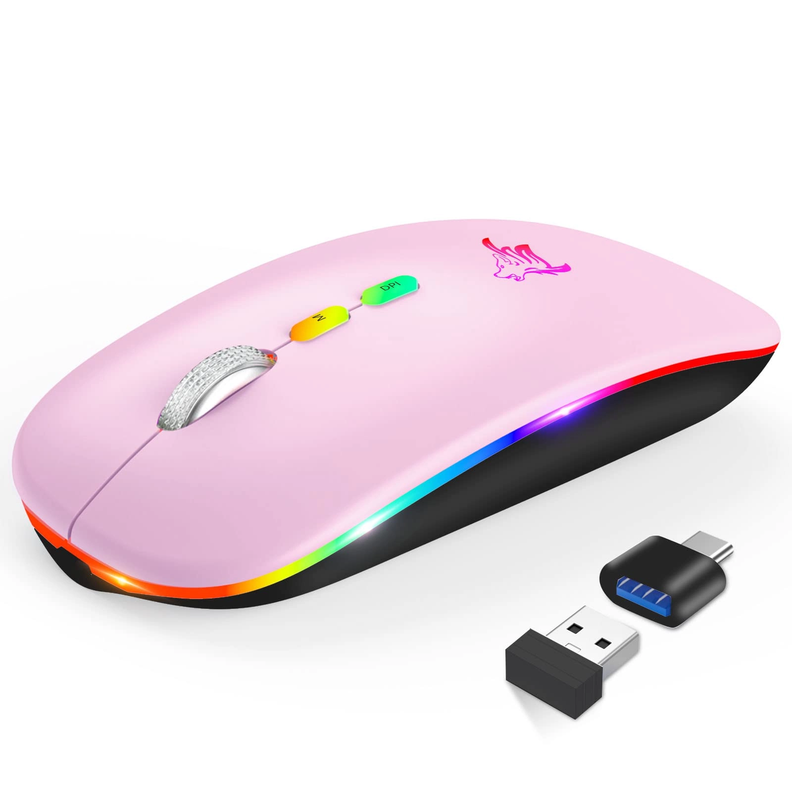 LED Slim Rechargeable Mouse - Wireless