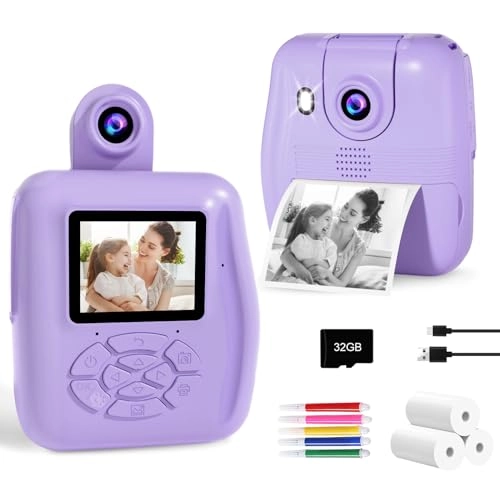 Instant Print Camera - 1080P Pink