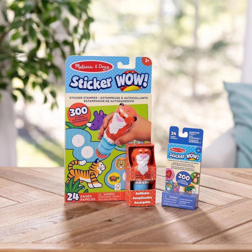 Sticker Wow! Stamper - Tiger + Mini Activity Pad - 24 pages