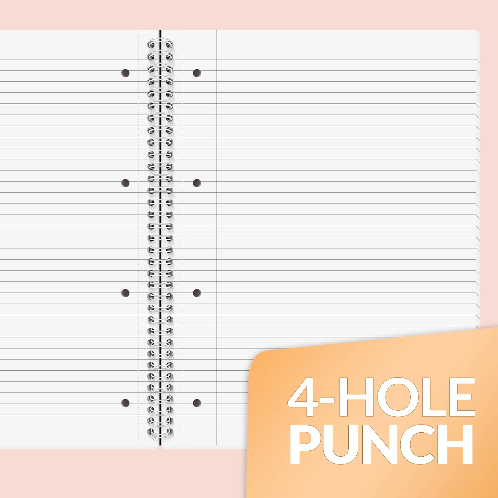 Notebook A4 Spiral - Lined 100 Sheets