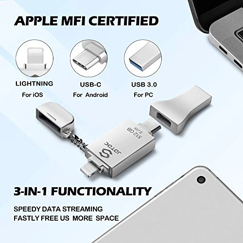 JD005 - USB 3.0 Lightning USB-C USB-A 512GB