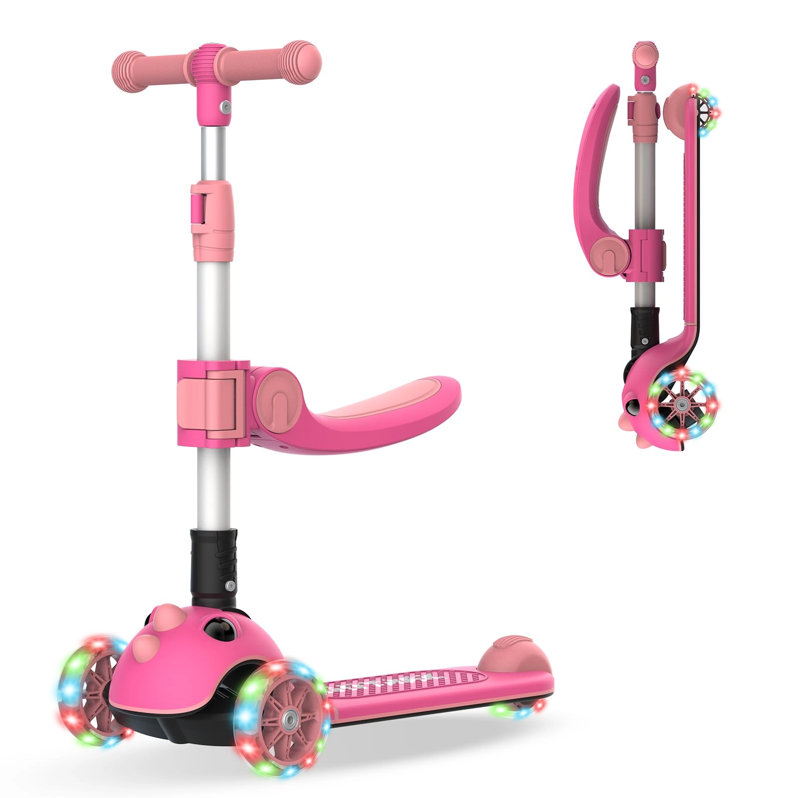 SHENZHEN BAIKE NEW ENERGY CO., LTD. KS3 Pro 3-Wheel Kick Scooter – LED Foldable