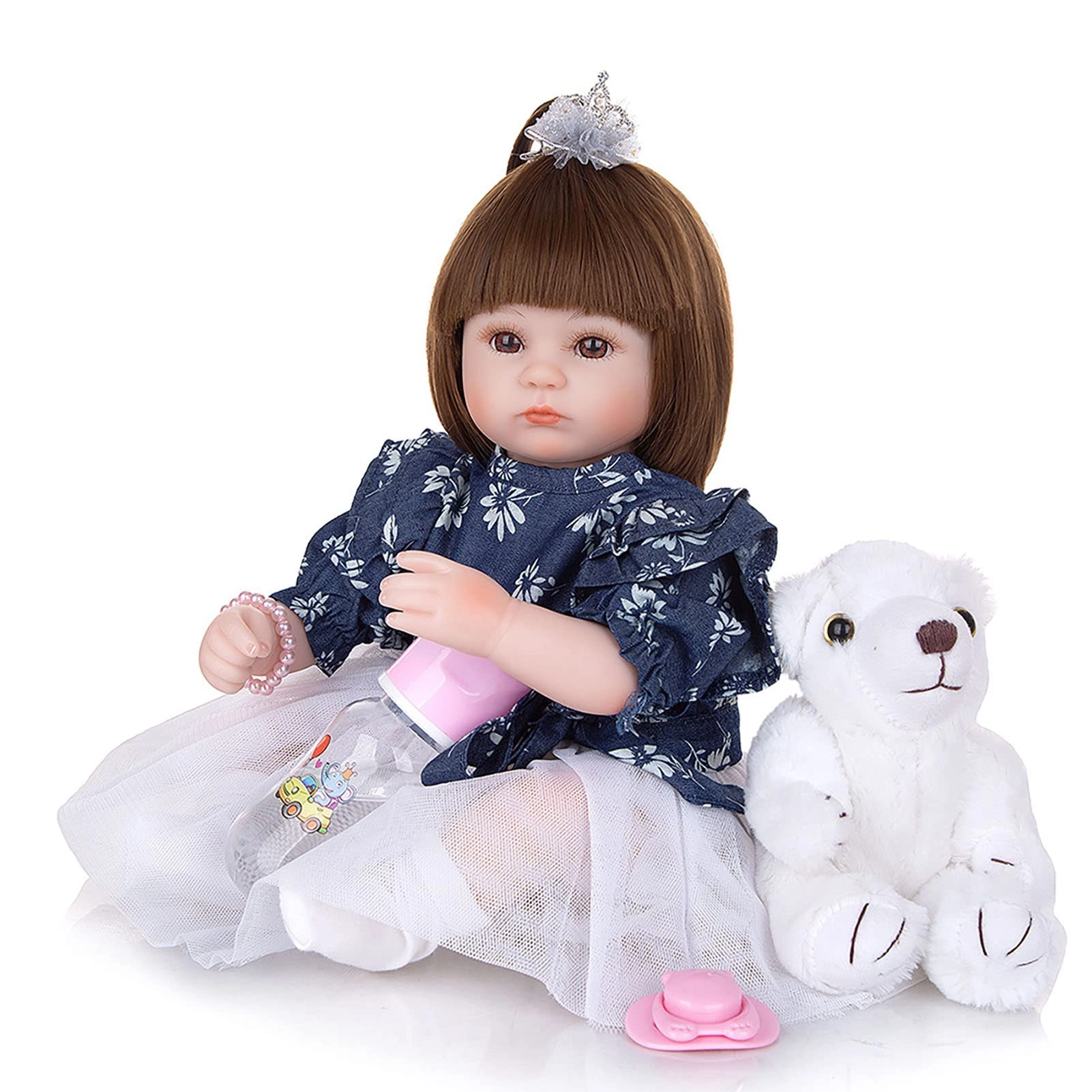 Reborn Baby Doll - 16.5 Inch Vinyl Toddler Girl