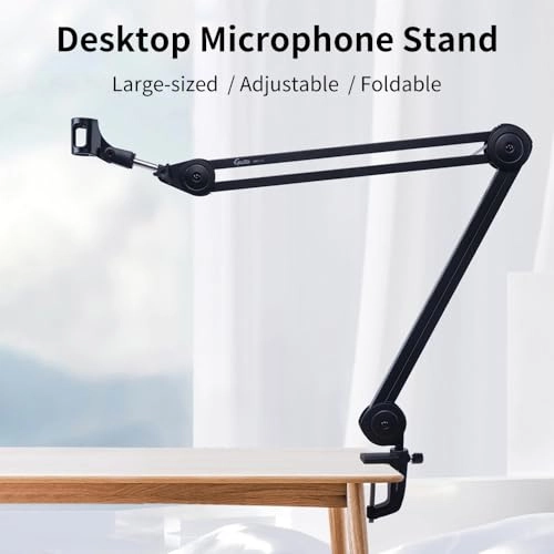 GMS-03 - Desktop Microphone Stand Adjustable Foldable Arm 50+50cm