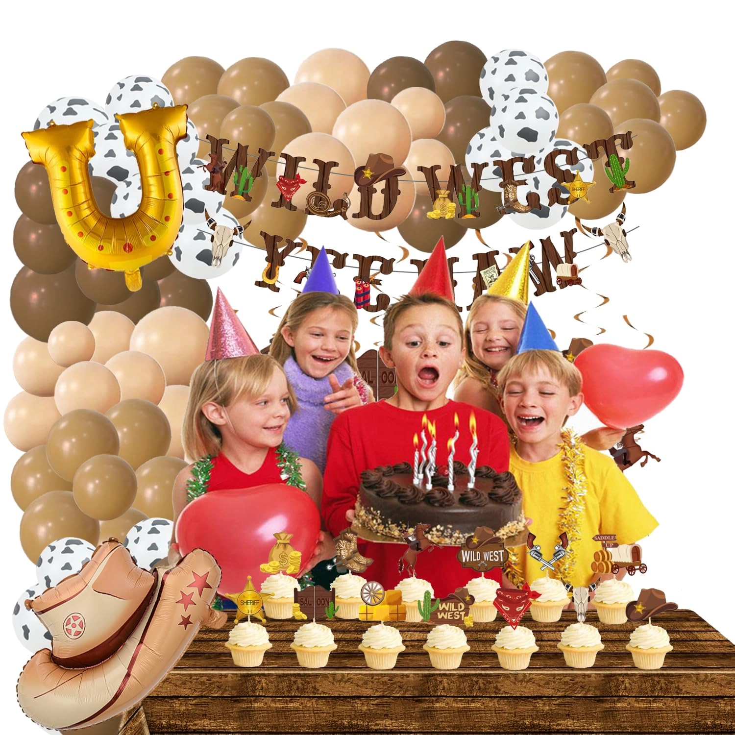 Cowboy Party Decorations - 1.0 count Anniversary, Baby Shower, Birthday