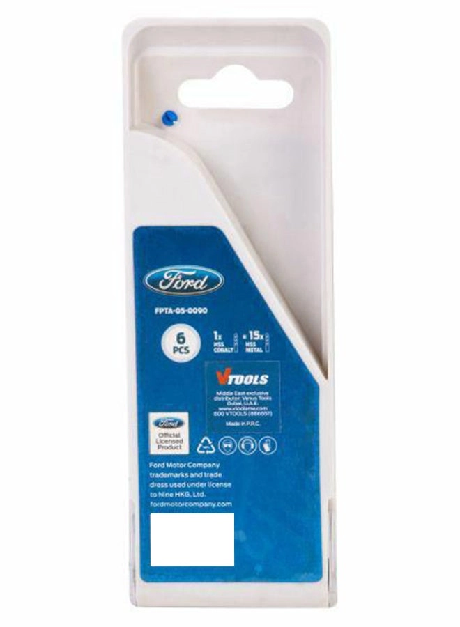 HSS Drill Bits - Cobalt 6-Piece 2,3,4,5,6,8mm