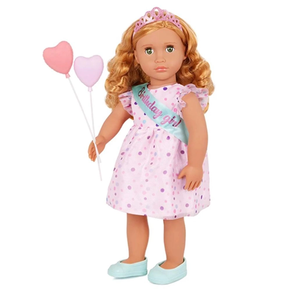 Esme Doll - 18 Inch Frilly Party Dress And Shoes Ages 3+