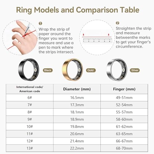 Smart Ring - Sleep Tracker Heart Rate Blood Oxygen