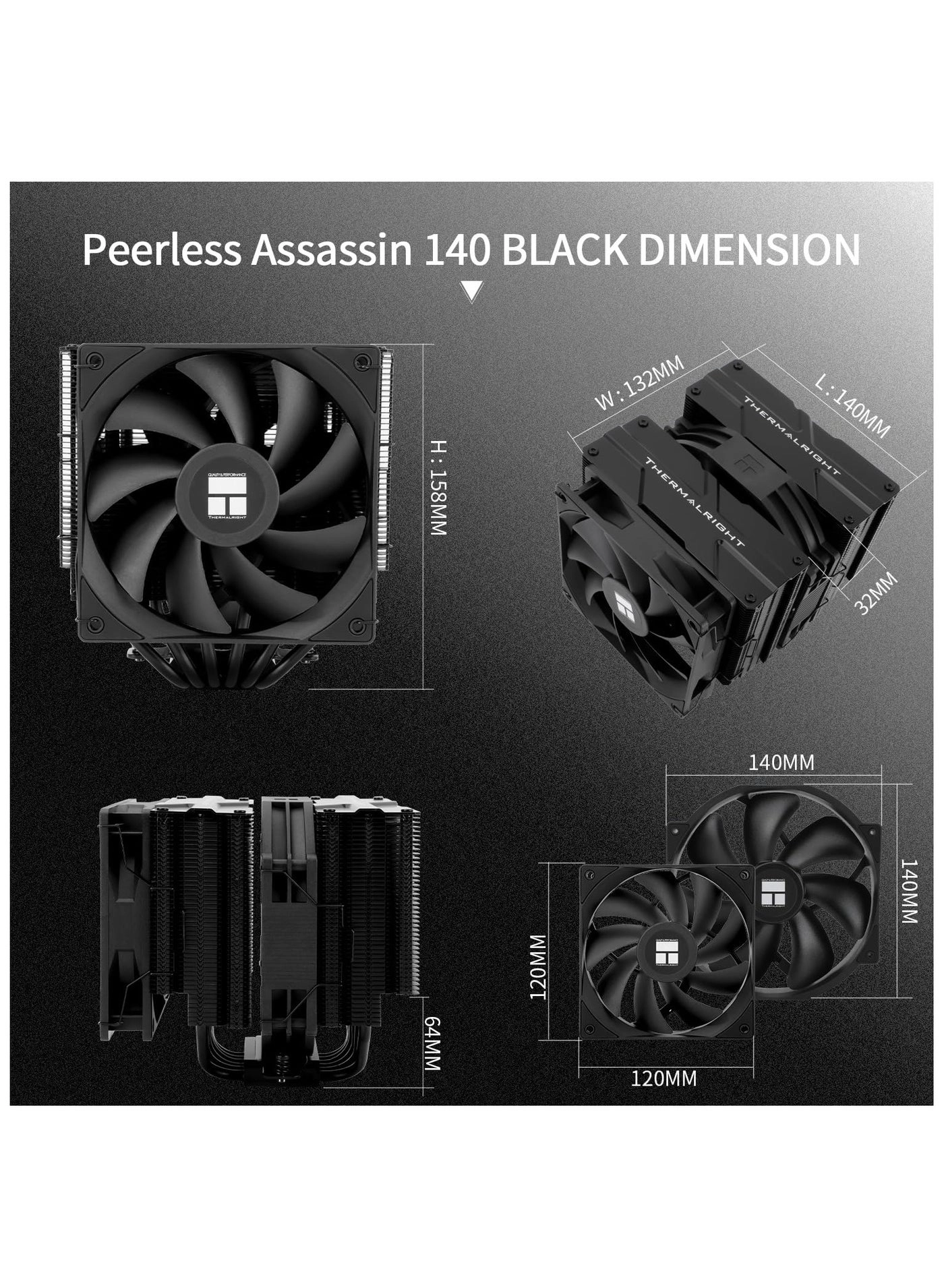 Peerless Assassin 140 - dual fans