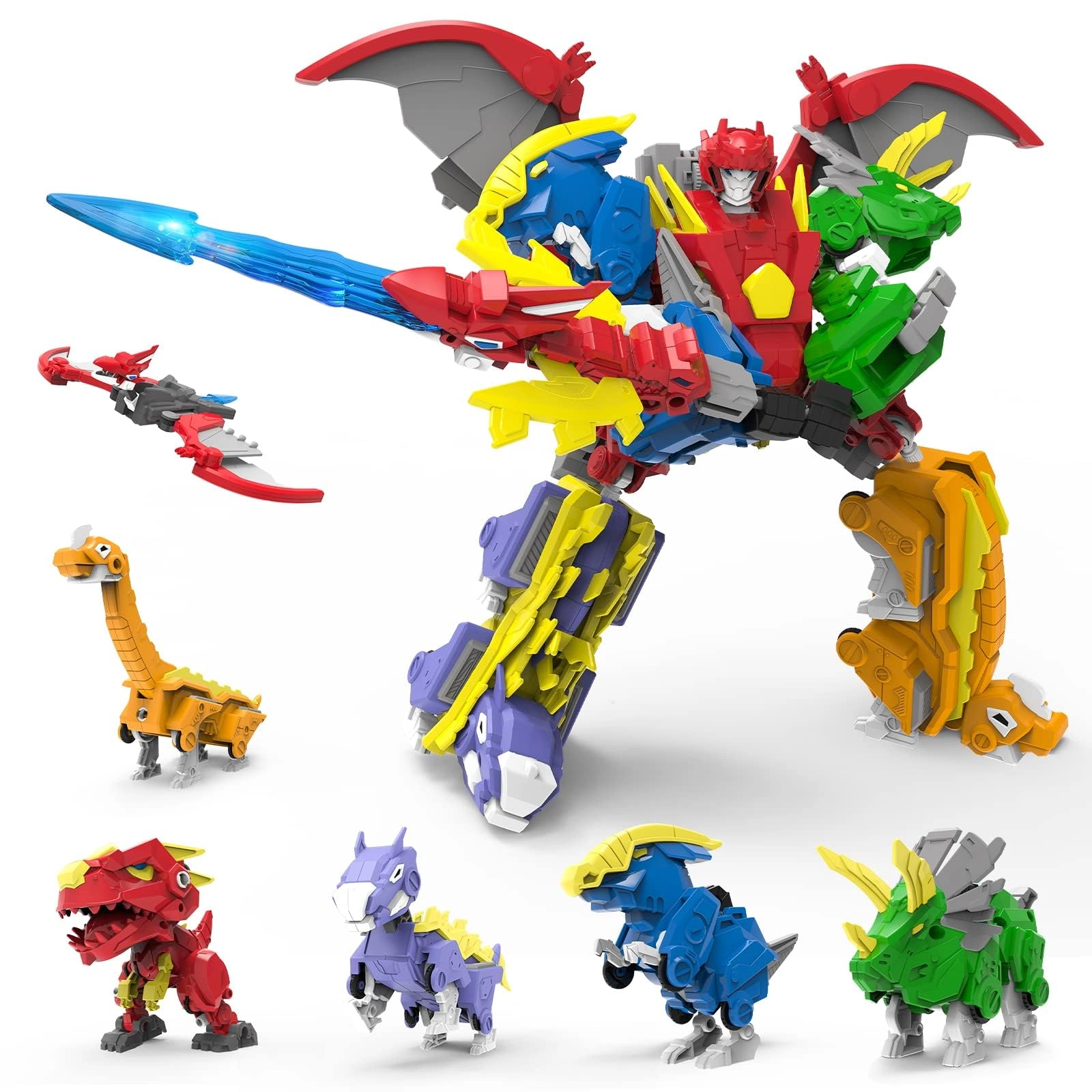 Generic Dinosaur Transforming Robot STEM - 3 years+ 6 pieces