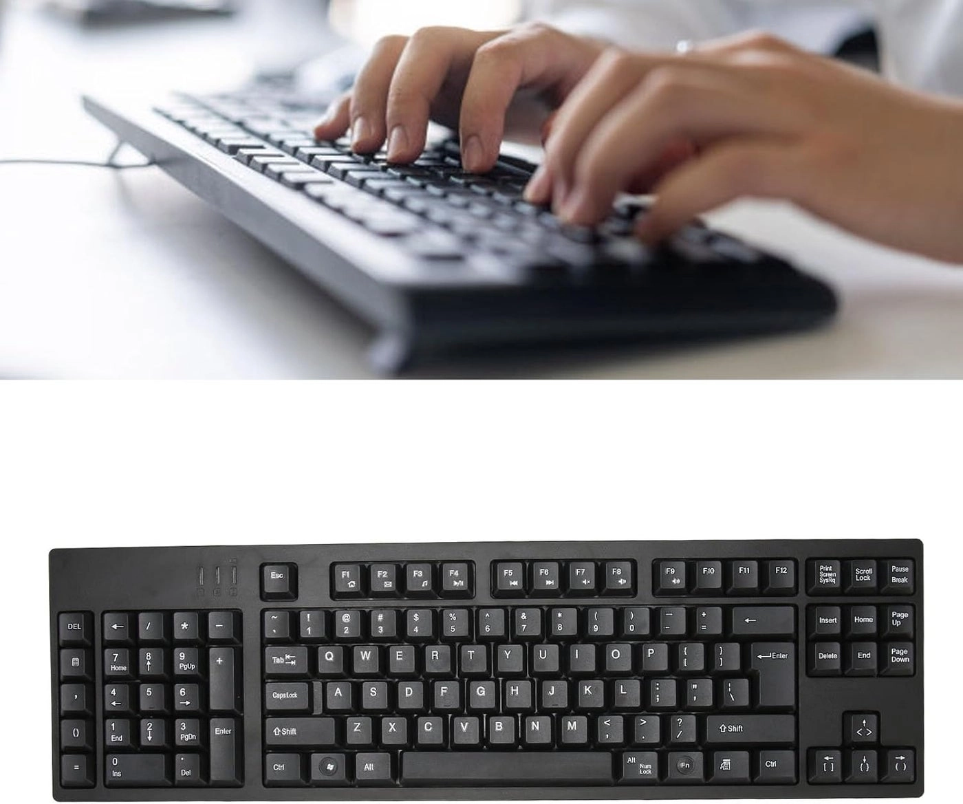 109 Keys Mechanical Gaming Keyboard - Left Handed Wired