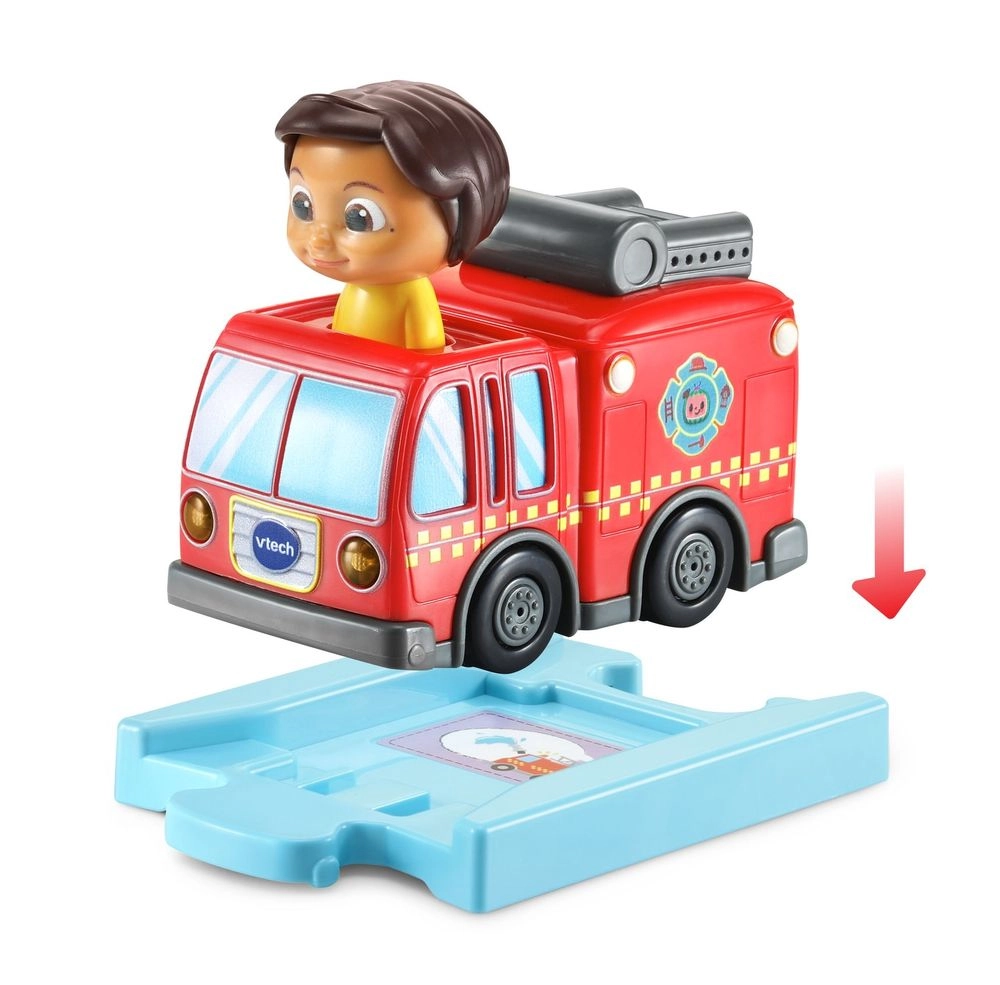 Cocomelon Go! Go! Smart Wheels Nina’s Fire Truck & Track - Fire Sounds & Songs