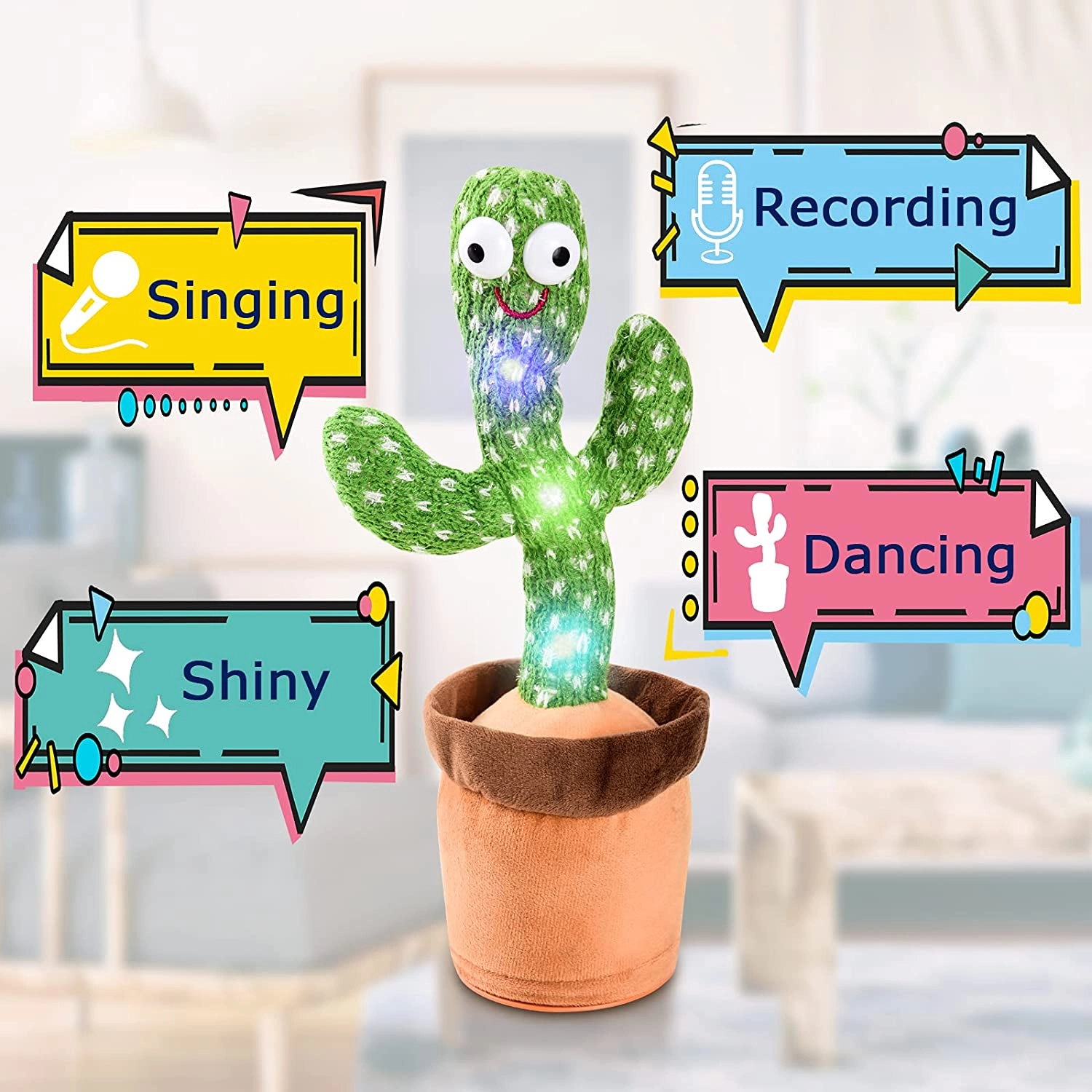 Ninuo Dancing Cactus Tiktok - 120 songs Repeats What You Say